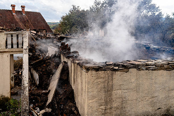 Professional Emergency Fire Cleanup technician working in Neshanic Station, NJ